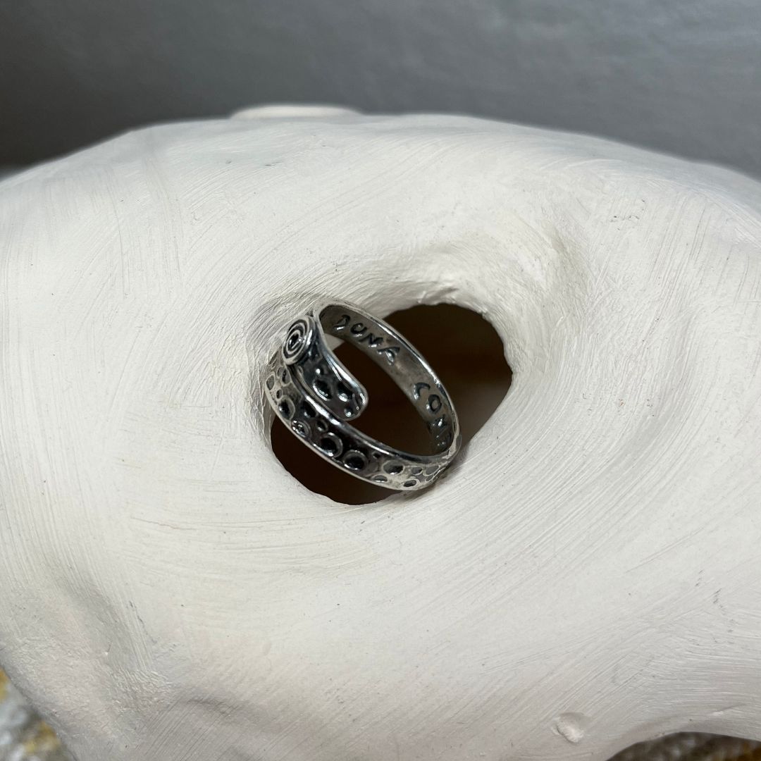 Anell COMPLETA I LLIURE plata ajustable espiral
