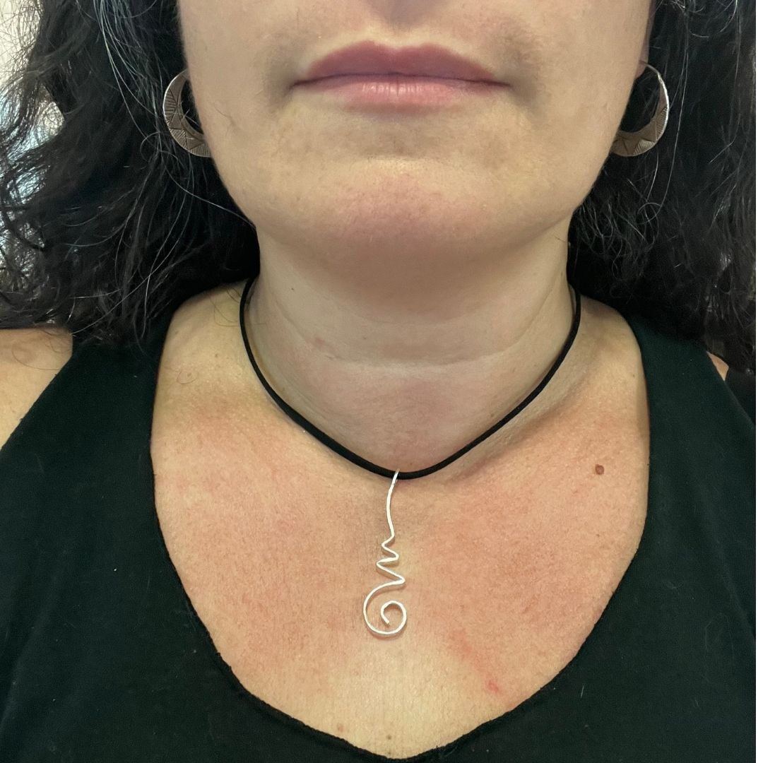 Colgante unalome om namah shivaya plata (7)