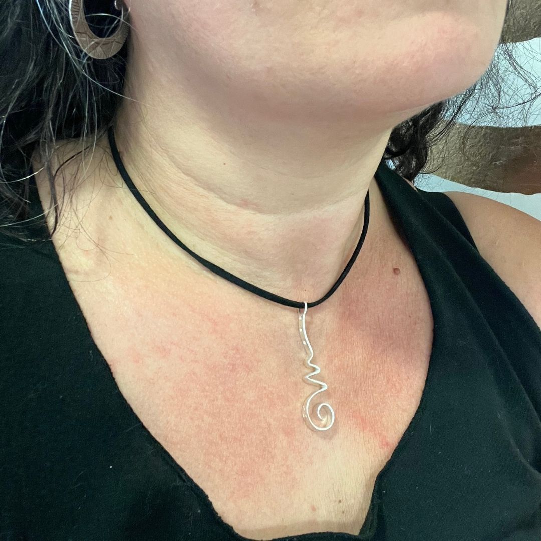 Colgante unalome om namah shivaya plata (7)