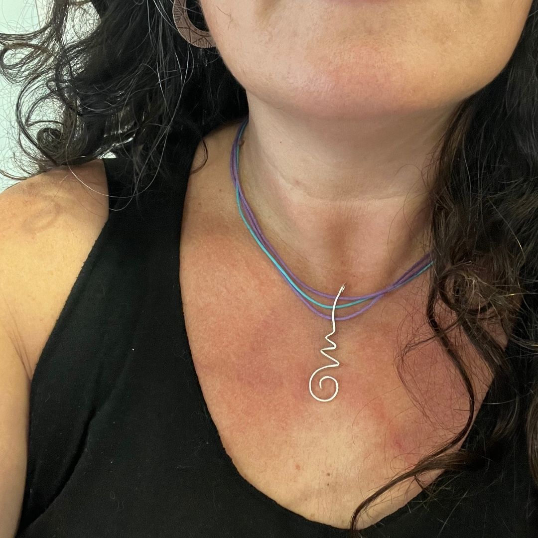 Colgante unalome om namah shivaya plata (7)