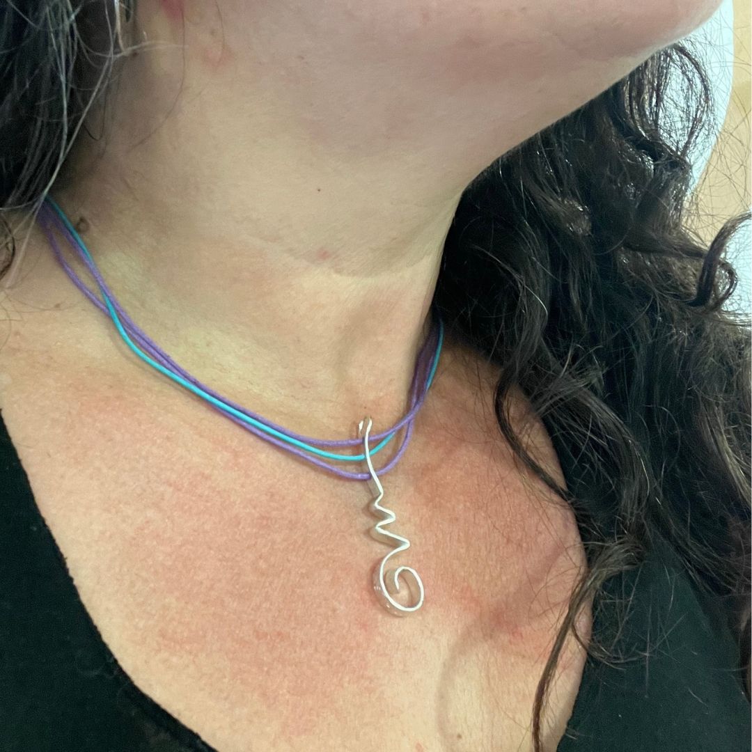Colgante unalome om namah shivaya plata (7)