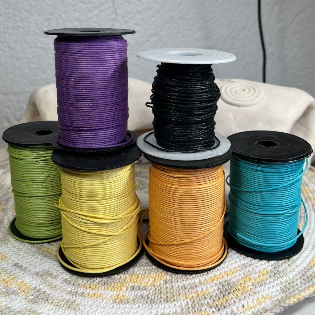 Joya ritual hilos algodón encerado colores