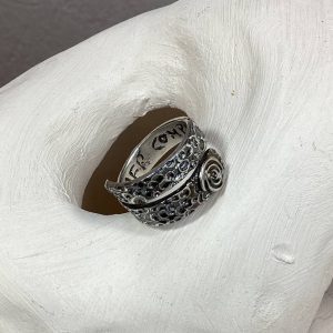 Anillo Completa y Libre de plata con espiral levógira joya de vinculación Joya Ritual