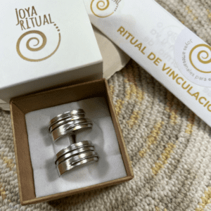 Pack regalo Dúo Merecedora con dos anillos de plata joya de vinculación Joya Ritual