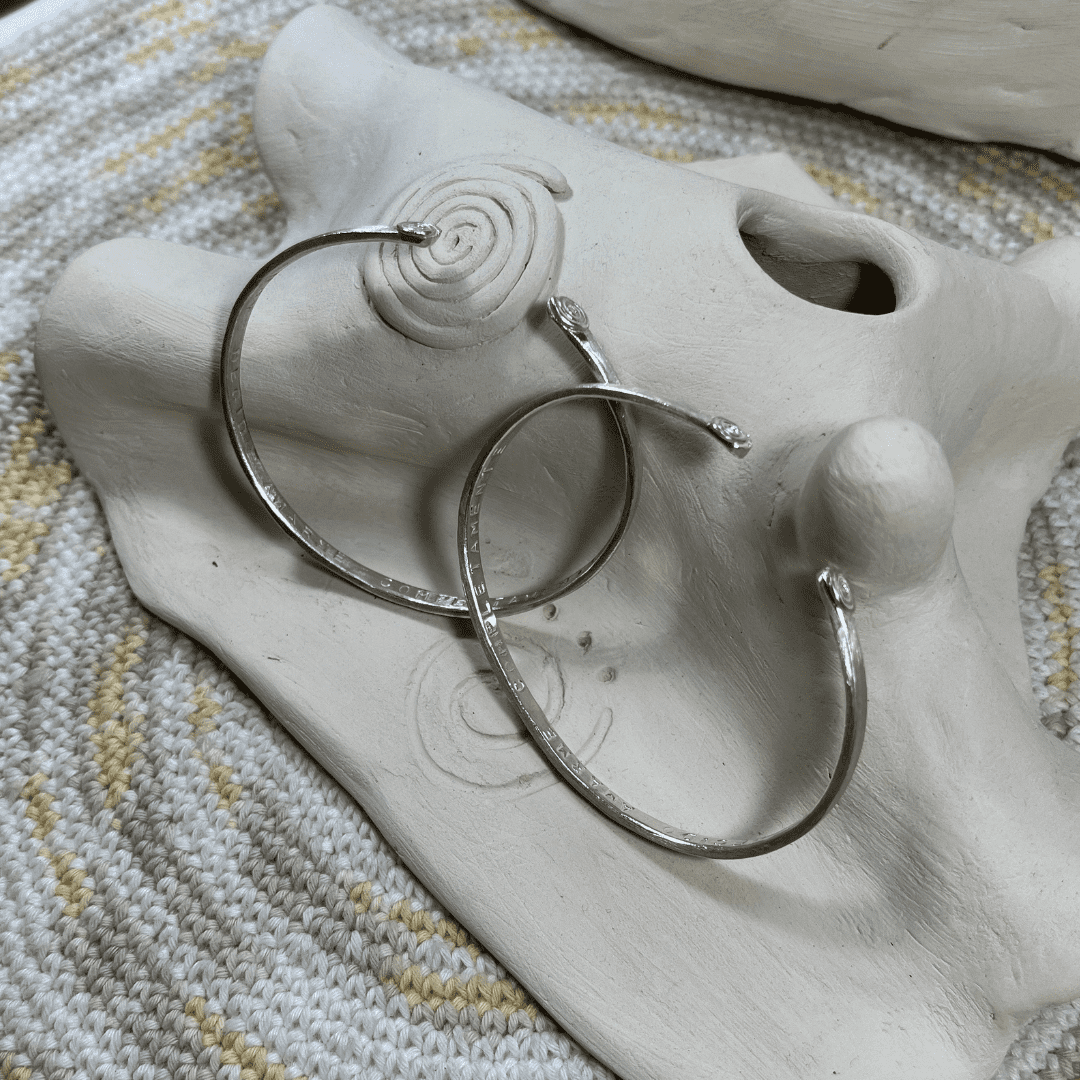 Pack regalo Dúo Pulsera Decido Amarme de plata con espirales joya de vinculación Joya Ritual